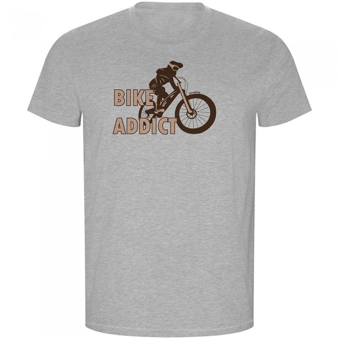 [해외]KRUSKIS Bike Addict ECO 반팔 티셔츠 1139684795 Heather Grey