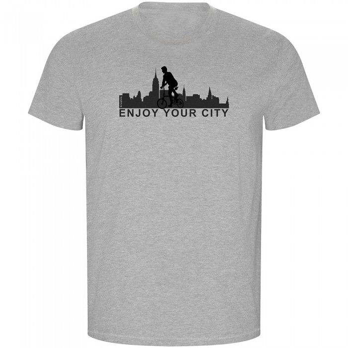 [해외]KRUSKIS Enjoy Your City ECO 반팔 티셔츠 1139684919 Heather Grey
