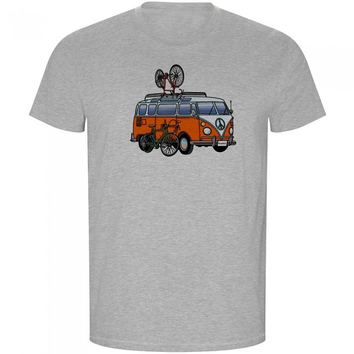 [해외]KRUSKIS Hippie Van Bike ECO 반팔 티셔츠 1139685013 Heather Grey