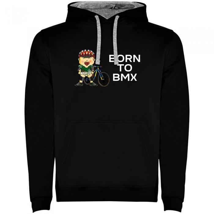 [해외]KRUSKIS Born To BMX Two-Colour 후드티 1139695316 Black / Grey