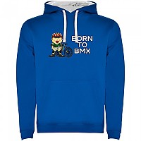 [해외]KRUSKIS Born To BMX Two-Colour 후드티 1139695318 Royal Blue / White