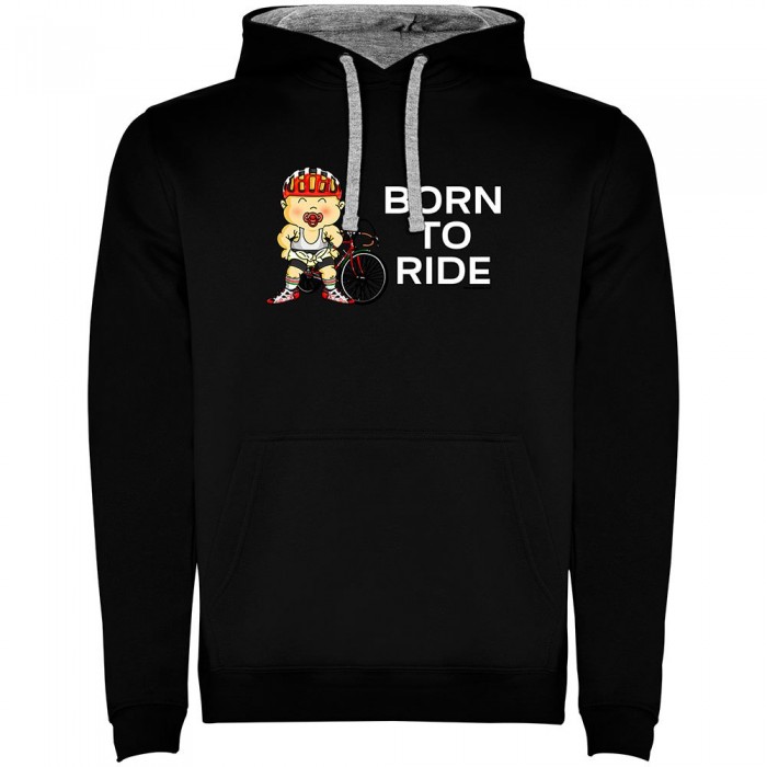 [해외]KRUSKIS Born To Ride Two-Colour 후드티 1139695337 Black / Grey