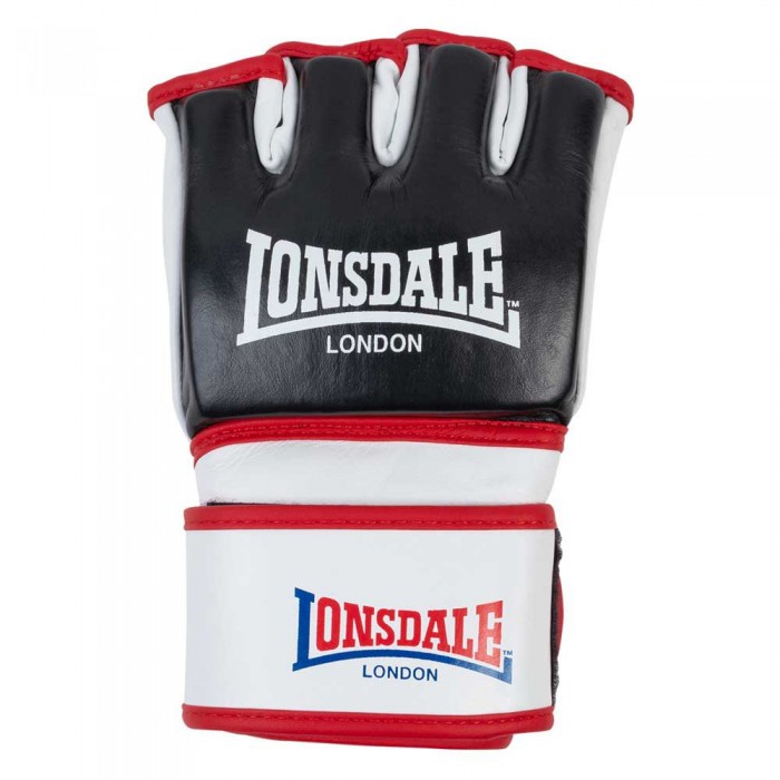 [해외]LONSDALE Emory MMA Leather Combat Glove 7139684351 Black / White / Red