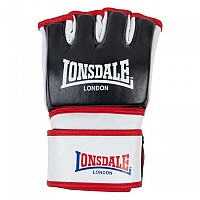 [해외]LONSDALE MMA 가죽 전투 장갑 Emory 7139684351 Black / White / Red