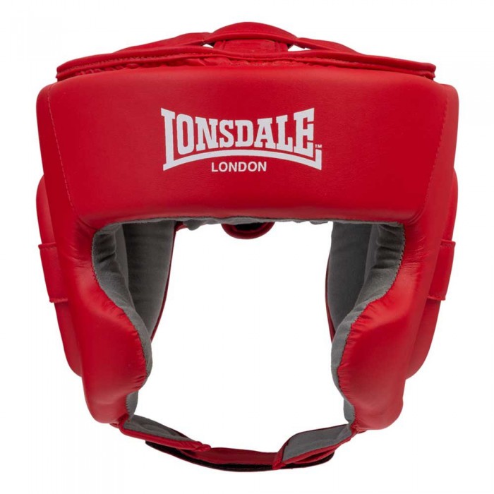 [해외]LONSDALE Stanford Head Gear With Cheek Protector 7139684372 Red / White