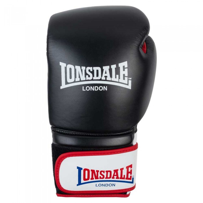 [해외]LONSDALE Winstone Leather Boxing Gloves 7139684380 Black / White / Red