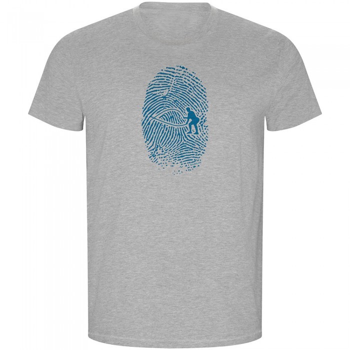 [해외]KRUSKIS Crossfit Fingerprint ECO 반팔 티셔츠 7139684879 Heather Grey
