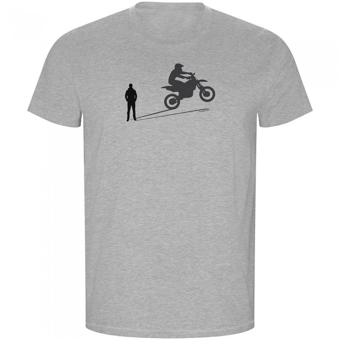 [해외]KRUSKIS Shadow Motocross ECO 반팔 티셔츠 9139685191 Heather Grey