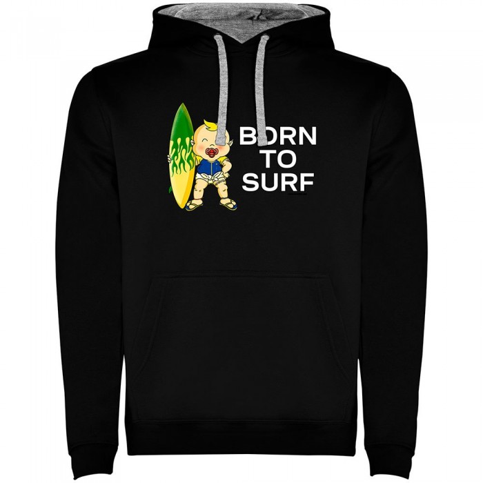 [해외]KRUSKIS Born To Surf Two-Colour 후드티 14139695361 Black / Grey