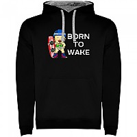 [해외]KRUSKIS Born To Wake Two-Colour 후드티 14139695373 Black / Grey