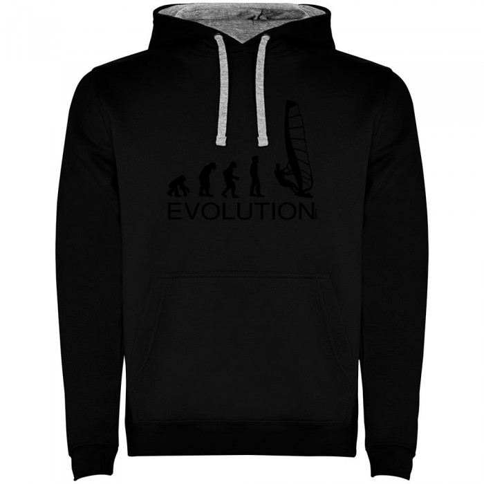[해외]KRUSKIS 후드티 Evolution 윈드surf Two-Colour 14139695508 Black / Grey