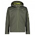 [해외]CMP Zip Hood 39A5027 소프트쉘 자켓 4139679378 Oil Green