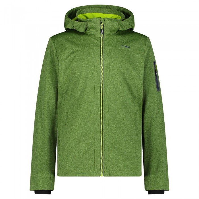 [해외]CMP Zip Hood 39A5027M 소프트쉘 자켓 4139679396 Limegreen Melange