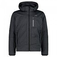 [해외]CMP Zip Hood 3A01787N-M 소프트쉘 자켓 4139196201 Asphalt Melange / Black