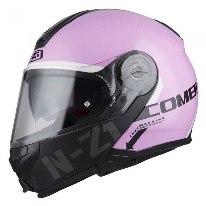 [해외]NZI Combi 2 Duo 모듈형 헬멧 9139684444 Glossy Shell/Matt Chin Bar Flydeck Pink