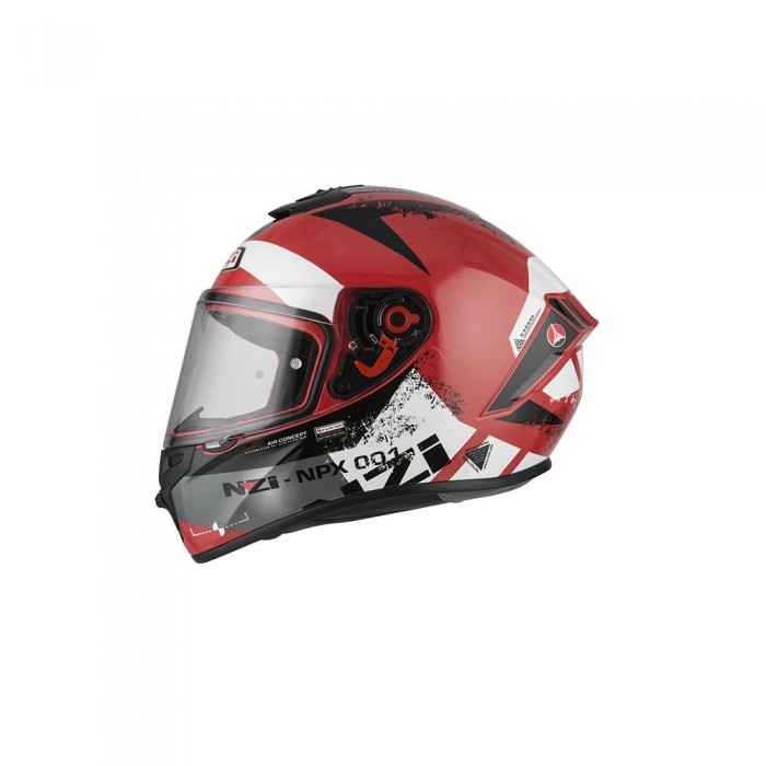 [해외]NZI Trendy 풀페이스 헬멧 9139684650 Glossy Canadian Red / White