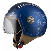 [해외]NZI Zeta 2 오픈 페이스 헬멧 9139684730 Matt Sprint Blue