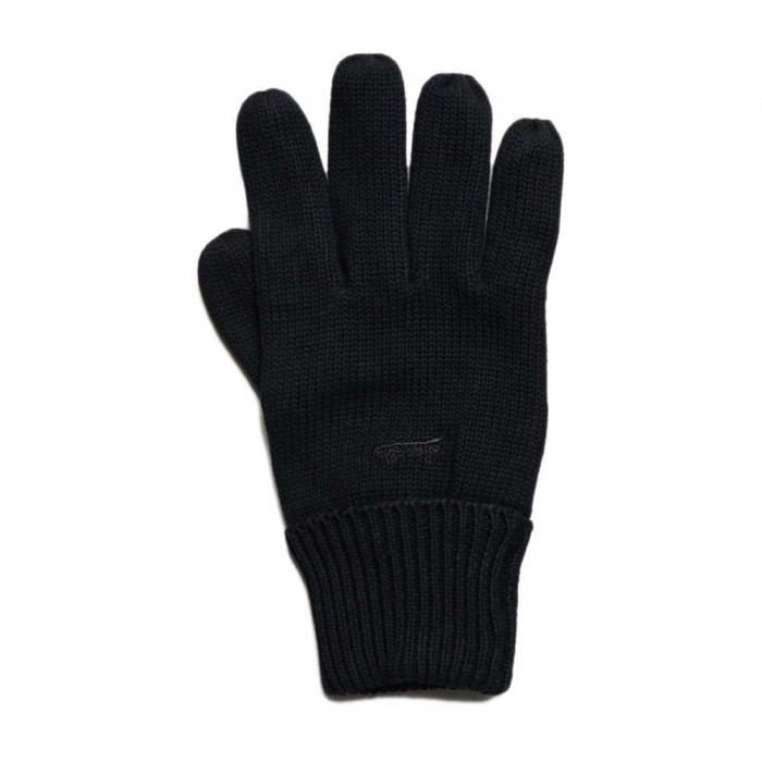 [해외]슈퍼드라이 Knitted Logo Gloves Black
