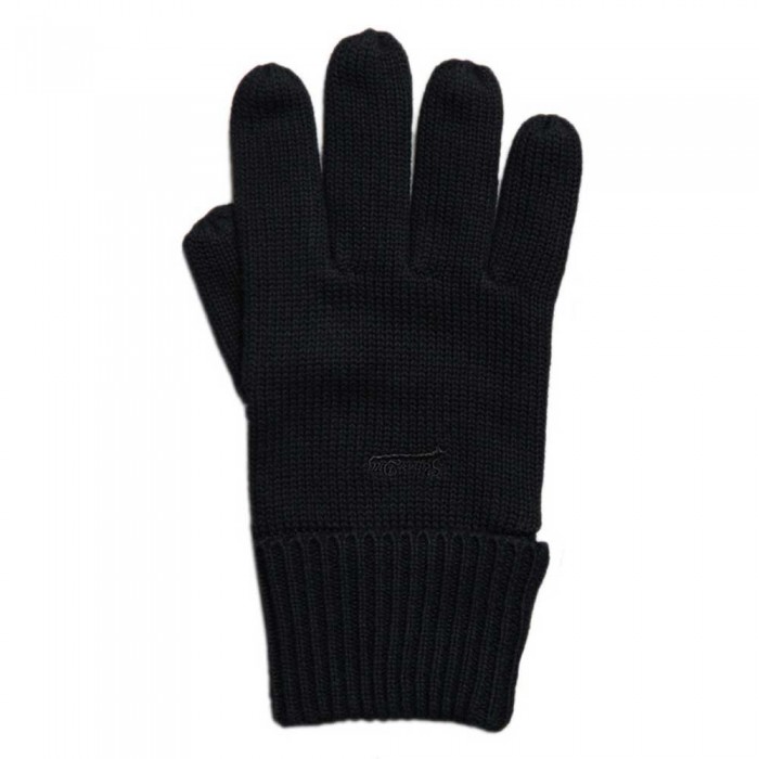 [해외]슈퍼드라이 Vintage Logo Gloves Black