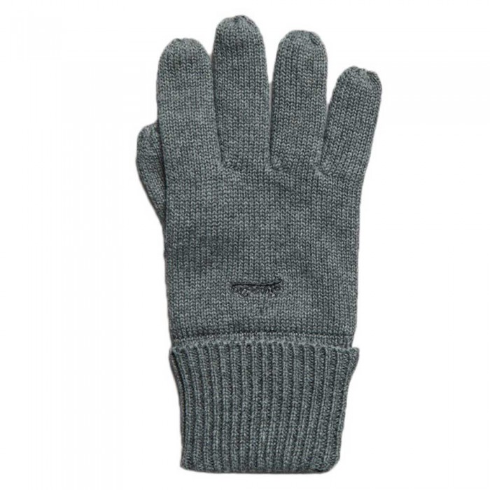 [해외]슈퍼드라이 Vintage Logo Gloves Rich Charcoal Marl