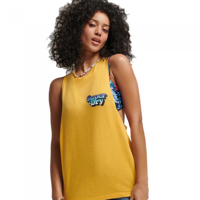 [해외]슈퍼드라이 Vintage Cali Stripe 민소매 티셔츠 138902922 Pigment Yellow
