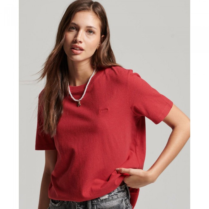 [해외]슈퍼드라이 티셔츠 Vintage 로고 Emb 139531077 Papaya Red Marl