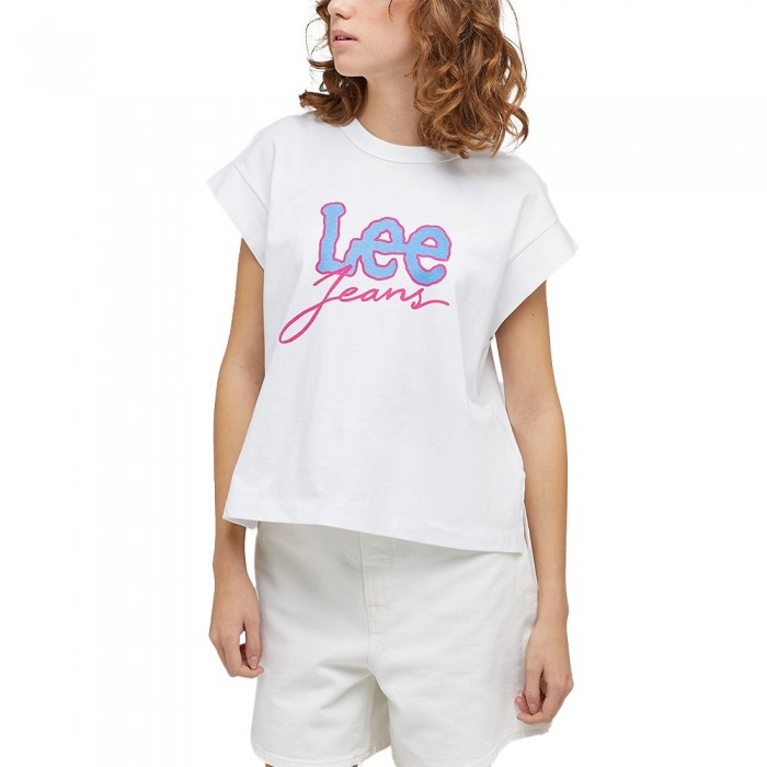 [해외]LEE Cropped 반팔 티셔츠 139520772 Bright White