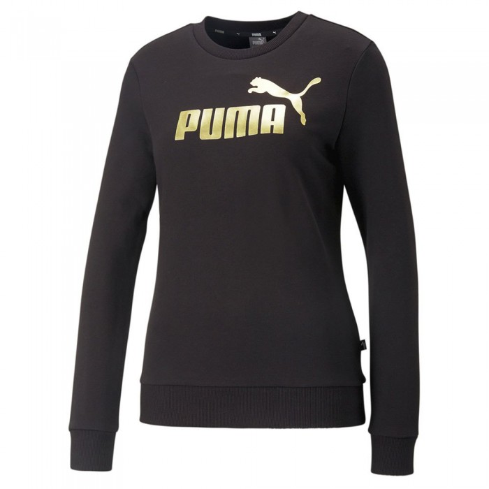 [해외]푸마 스웨트 셔츠 Ess+ Metallic 로고 139553562 Puma Black