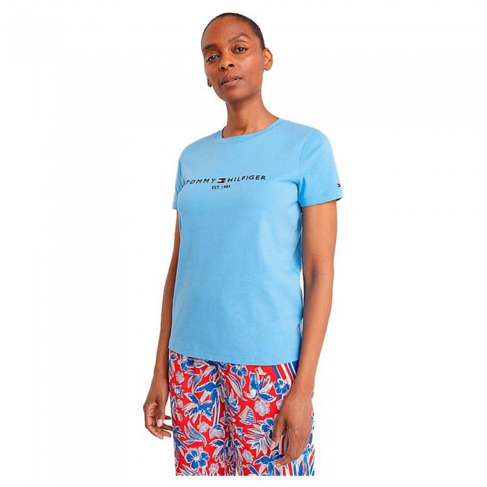 [해외]타미힐피거 Regular 반팔 티셔츠 139612514 Hydrangea Blue