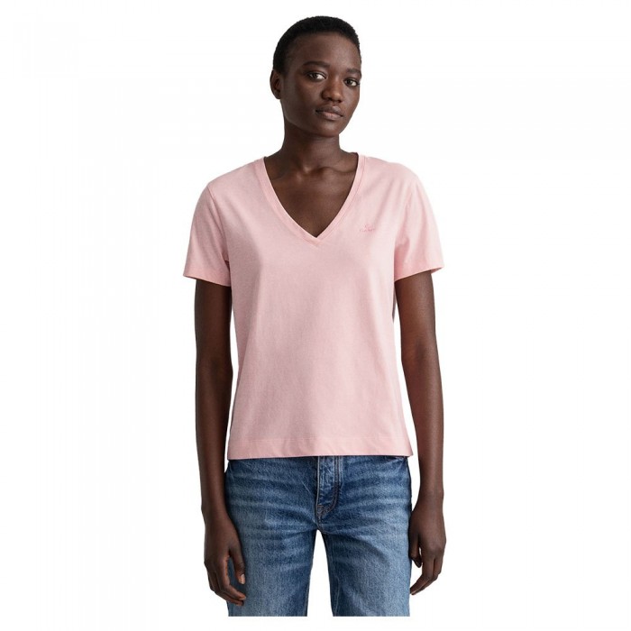 [해외]간트 Original 반팔 V넥 티셔츠 139689604 Blushing Pink