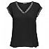 [해외]ONLY Jasmina 반팔 V넥 티셔츠 139757119 Black