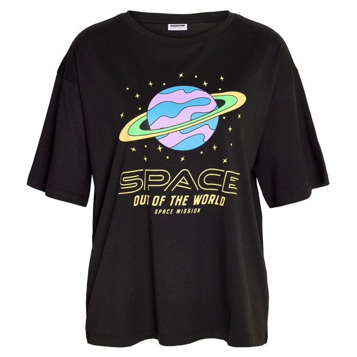 [해외]NOISY MAY Flex Ufo 반팔 티셔츠 139727549 Black / Print Orbit Space