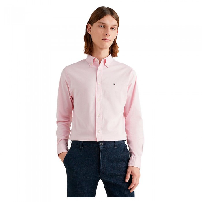 [해외]타미힐피거 긴 소매 셔츠 1985 Flex Oxford Rf 139307700 Classic Pink