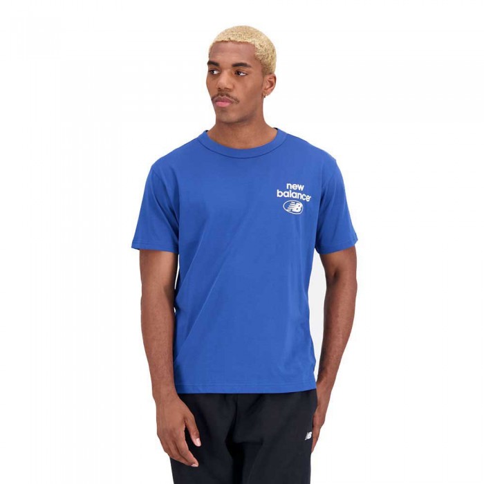 [해외]뉴발란스 반팔 티셔츠 Essentials Reimagined Cotton 139471688 Atlantic Blue