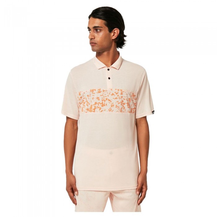 [해외]오클리 APPAREL Sand Print 반팔 폴로 셔츠 139487337 Pastel Orange