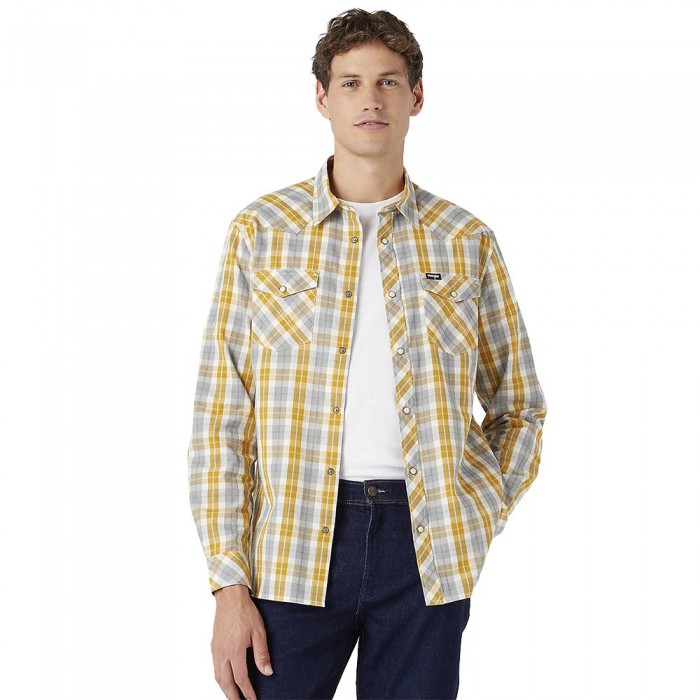 [해외]랭글러 Western Regular Fit 긴팔 셔츠 139519830 Wrangler Yellow