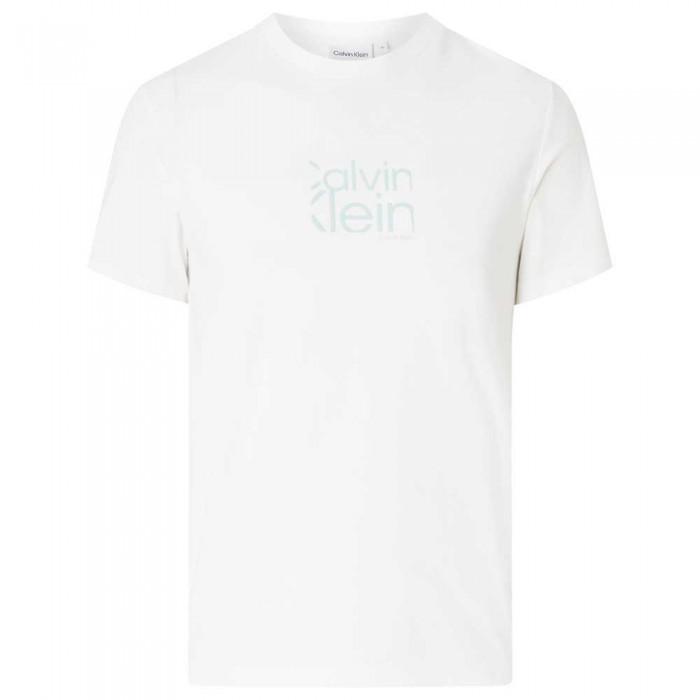 [해외]캘빈클라인 Matte Front 로고 반팔 티셔츠 139605124 Bright White