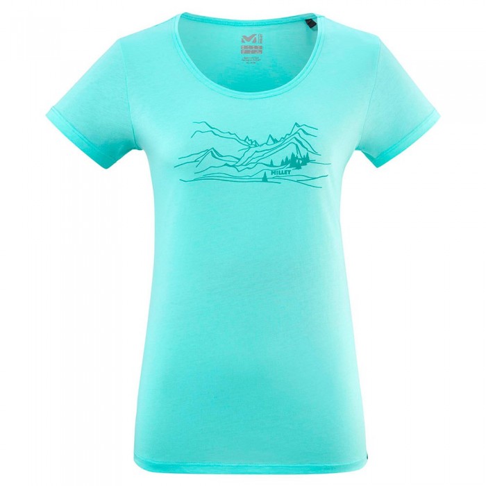 [해외]밀레 모자itan 반팔 티셔츠 4139607717 Aruba Blue