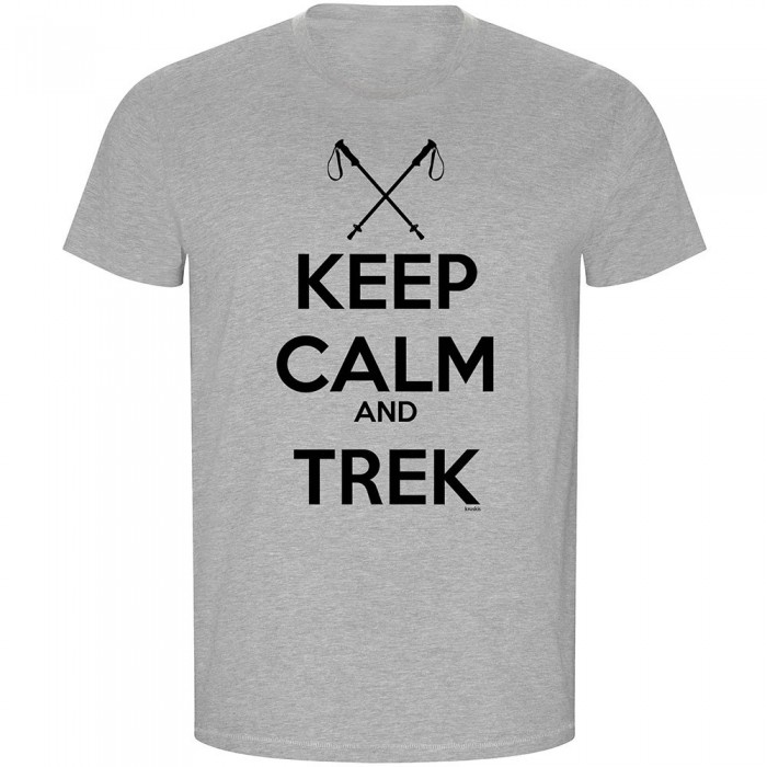 [해외]KRUSKIS Keep Calm And Trek ECO 반팔 티셔츠 4139685087 Heather Grey