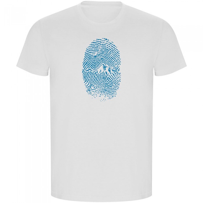 [해외]KRUSKIS Mountain Fingerprint ECO 반팔 티셔츠 4139685120 White