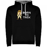 [해외]KRUSKIS Born To Trek Two-Colour 후드티 4139695370 Black / Grey