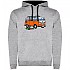 [해외]KRUSKIS Hippie Van Climbing Two-Colour 후드티 4139695647 Heather Grey / Black