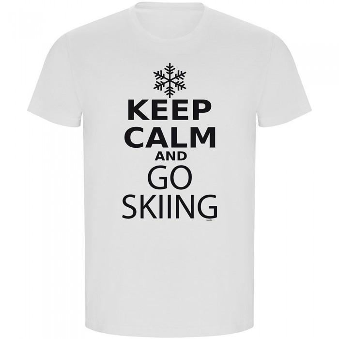 [해외]KRUSKIS ECO 반팔 티셔츠 Keep Calm And Go 스키ing 5139685072 White