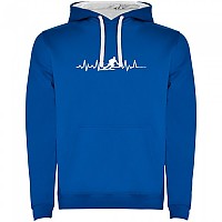 [해외]KRUSKIS 후드티 스키ing Heartbeat Two-Colour 5139695951 Royal Blue / White