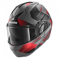 [해외]샤크 Evo GT Tekline 모듈형 헬멧 9139648447 Matt Anthracite / Chrome / Red