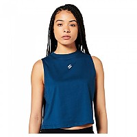 [해외]슈퍼드라이 Run Cropped Loose 민소매 티셔츠 6138566208 Blue Bottle