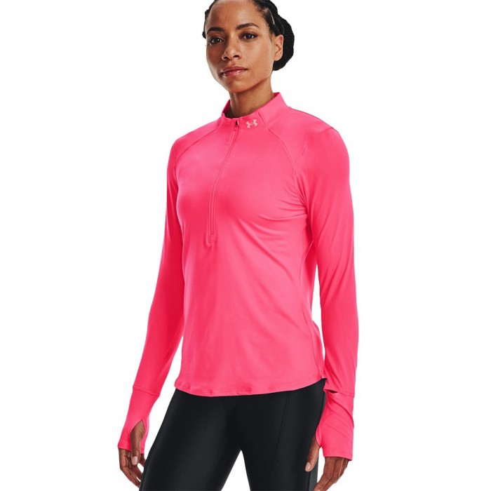 [해외]언더아머 Qualifier Run 2.0 반집업 티셔츠 6139419387 Pink Shock / Pink Shock / Reflective