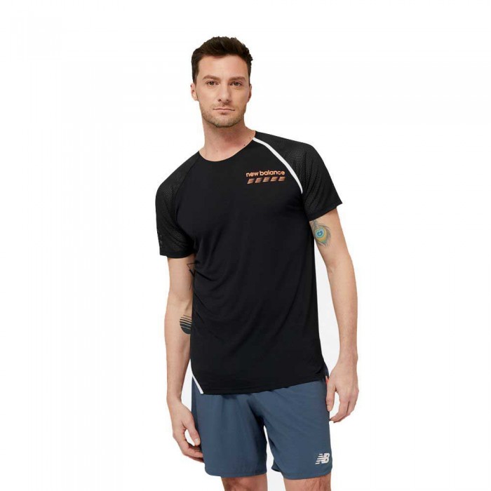 [해외]뉴발란스 Accelerate Pacer 반팔 티셔츠 6139471547 Black