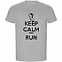 [해외]KRUSKIS Keep Calm And Run ECO 반팔 티셔츠 6139685077 Heather Grey