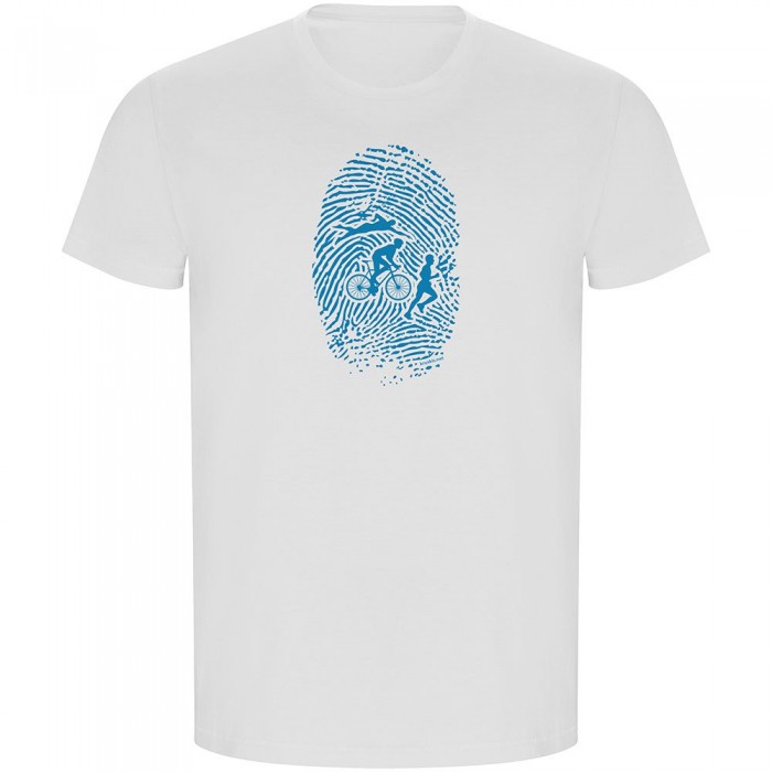 [해외]KRUSKIS Triathlon Fingerprint ECO 반팔 티셔츠 6139685312 White